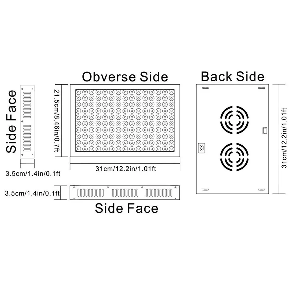 led plant grow light panel 04(001)
